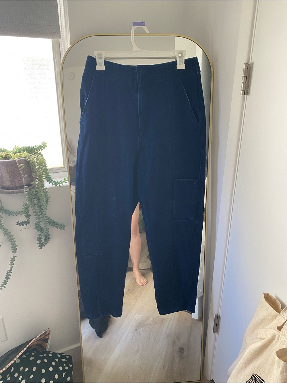 Pilcro Anthropologie Navy Utility Pants